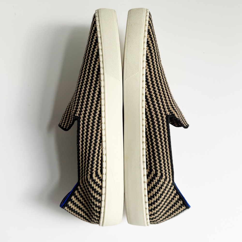 Rothy's The Original Slip On Sneaker in Toffee Stripe Hemp | 10 - Picture 4 of 12